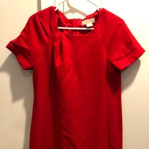 Red Michael Kors petite dress